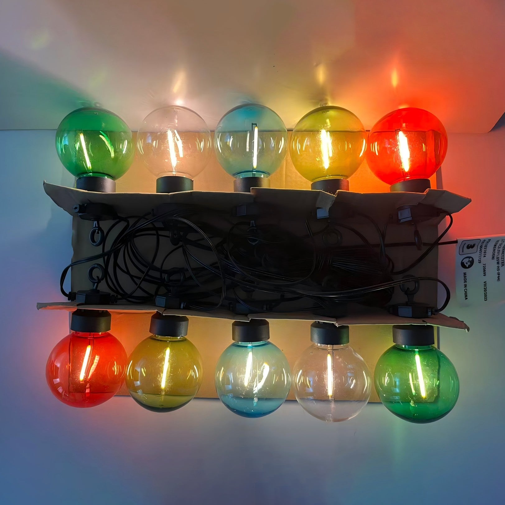 Tungsten Solar Decorative LED String Lights – Seasonal Lights Collection – 10 Bulbs – WM25-CTYHX011