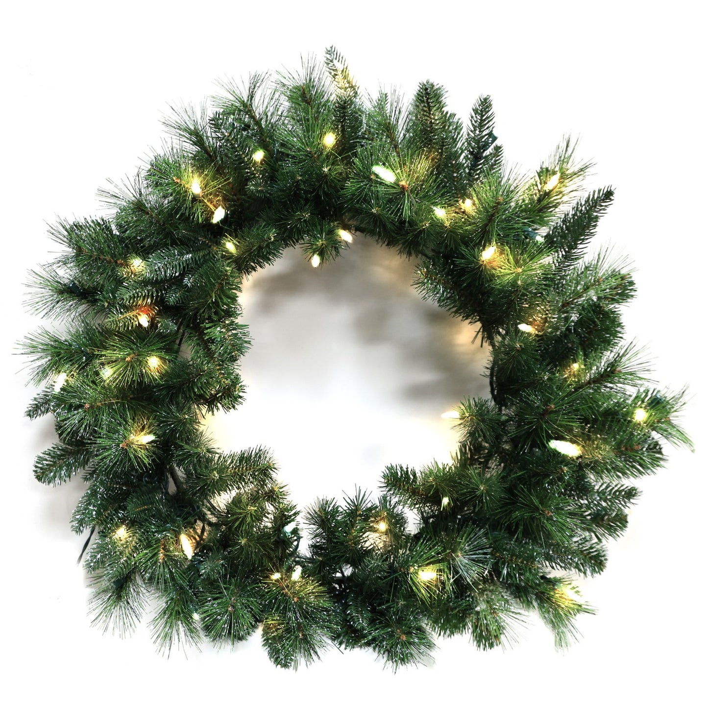Pre-Lit Wreath, 60 cm -SW30FW30-140TW