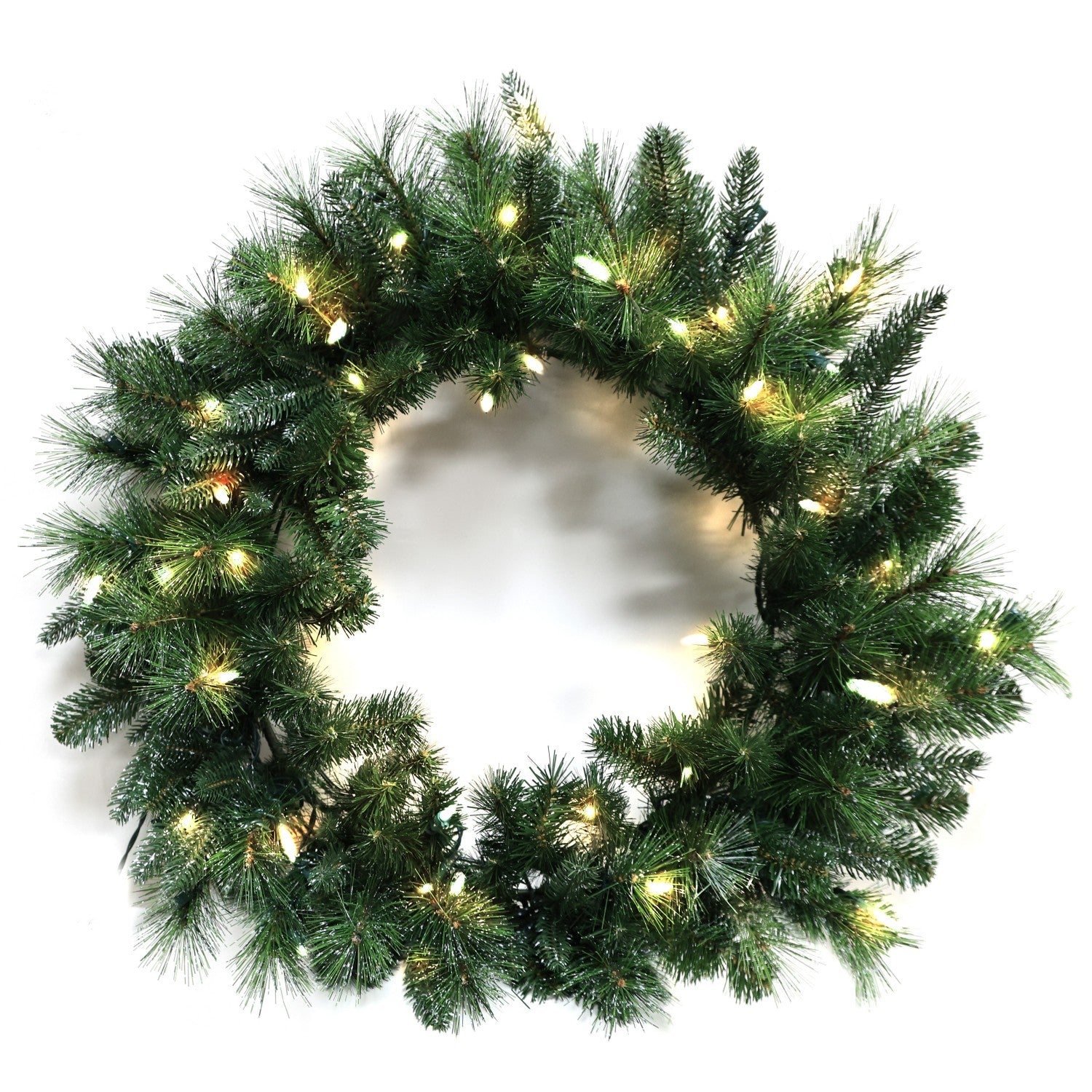 Pre-Lit Wreath, 60 cm -SW30FW30-140TW