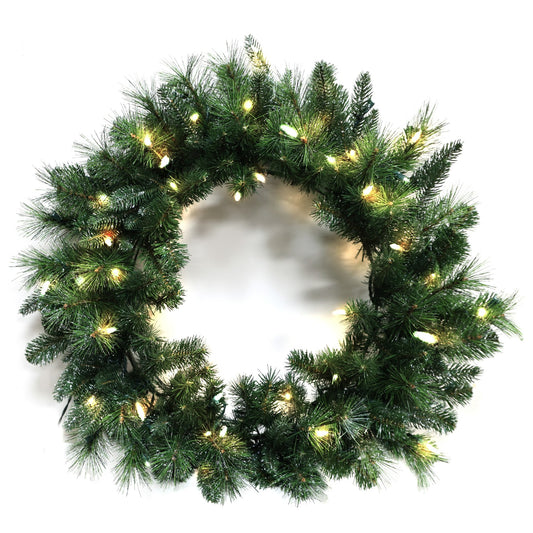 Pre-Lit Wreath, 60 cm -SW30FW30-140TW