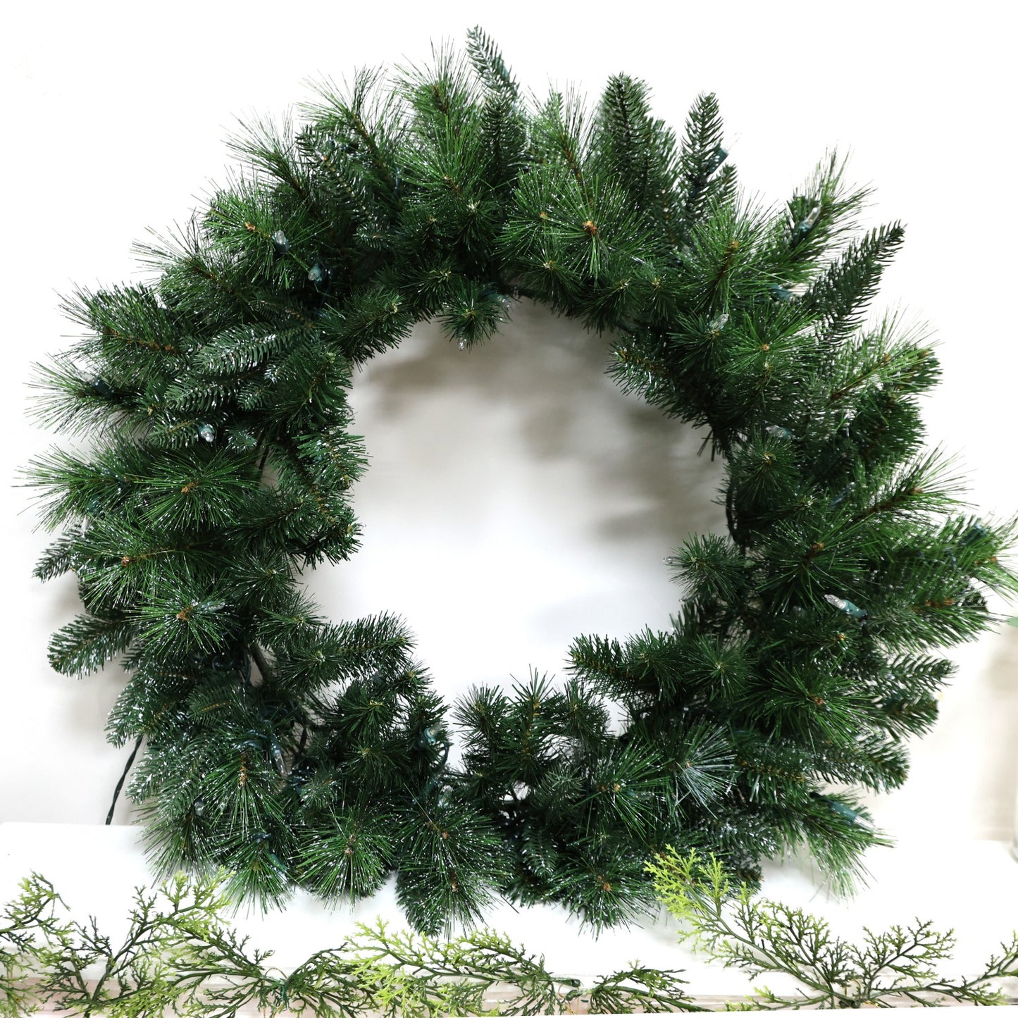 Pre-Lit Wreath, 60 cm -SW30FW30-140TW