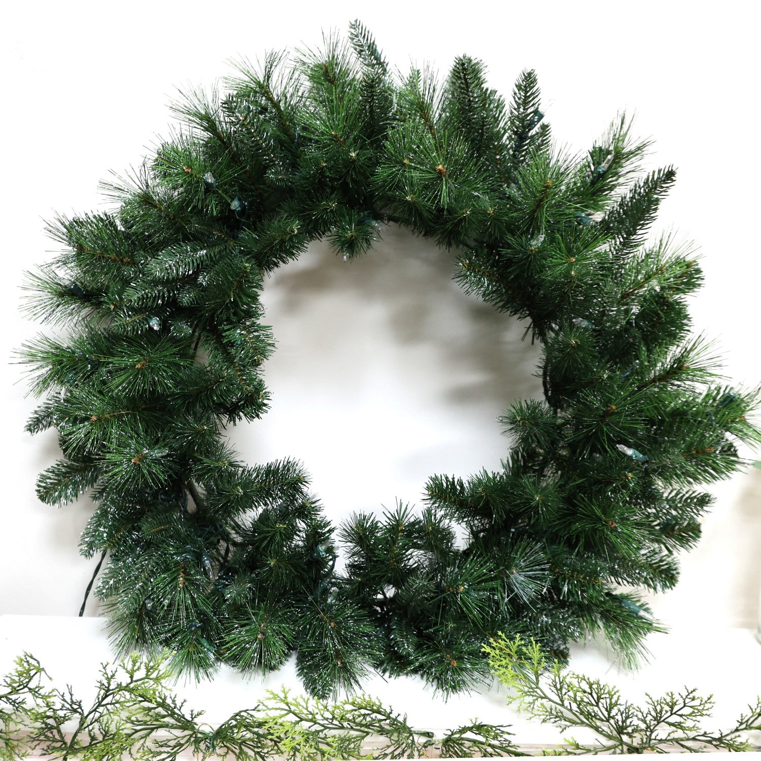 Pre-Lit Wreath, 60 cm -SW30FW30-140TW