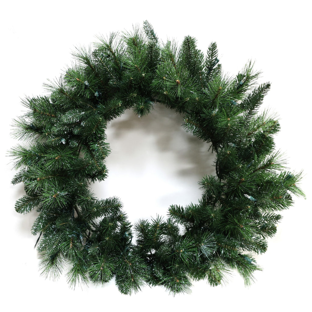Pre-Lit Wreath, 60 cm -SW30FW30-140TW