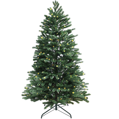 Pre-Lit Traditional Fir Multi-Function Christmas Tree,7.5 ft(B90FW50-796T-498LED)