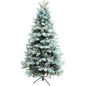 Pre-Lit Traditional Fir Multi-Function Christmas Tree,7.5 ft(B90FW52-1030T-534LED)