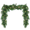 Pre-Lit Warm White LEDs Garland (G108FW12-180T-72LED )