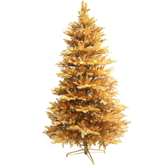 Pre-Lit Traditional Fir Multi-Function Christmas Tree,7.5 ft(B90FW54-1000T-534LED-P)