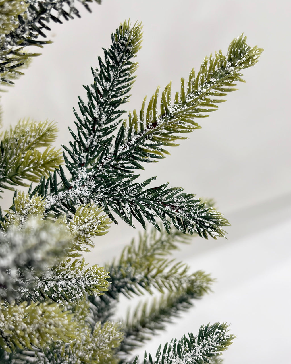 Mini Christmas Tree 30" – Flocked Greenery with Burlap Base – YCY399F-30T