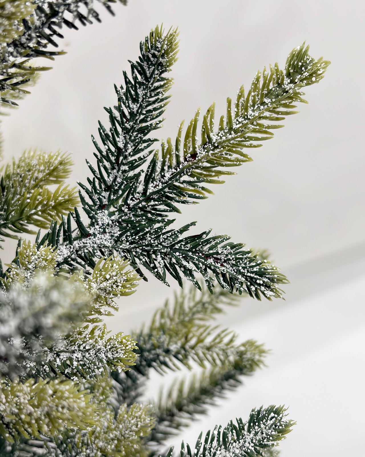 Mini Christmas Tree 30" – Flocked Greenery with Burlap Base – YCY399F-30T