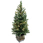 Pre-Lit Potted Pine Christmas Tree, 4 ft (S48FW23-168T-174LED)