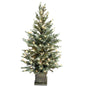 Pre-Lit Potted Pine Christmas Tree, 4 ft (S48FW27-162T-174LED)