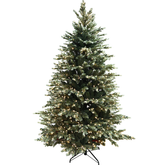 Pre-Lit Traditional Fir Multi-Function Christmas Tree,7.5 ft(B90FW54-807T-534LED)