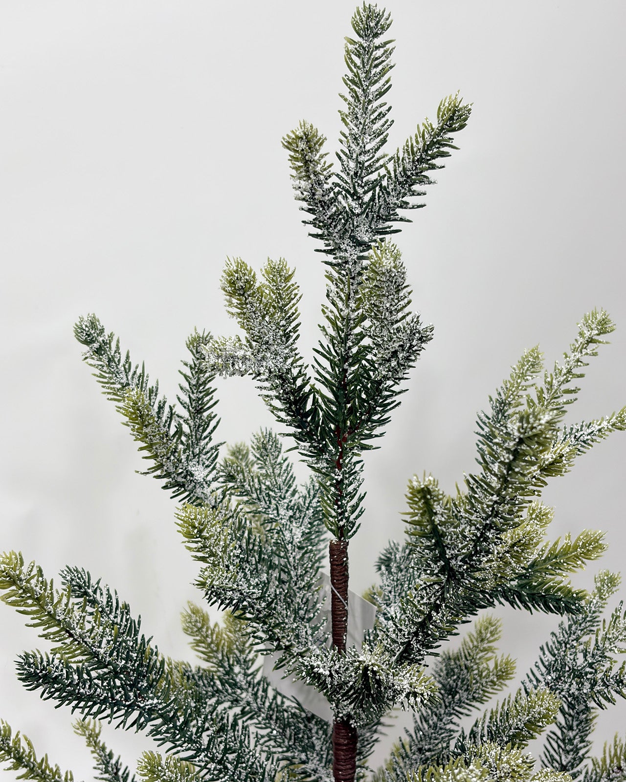 Mini Christmas Tree 24" – Flocked Greenery with Burlap Base – YCY399F-24T