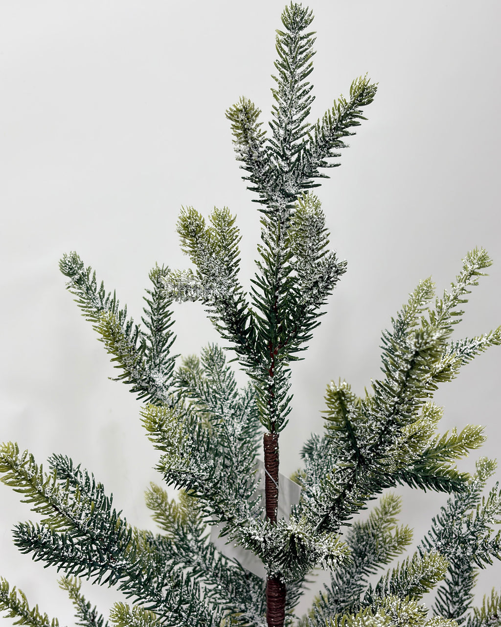 Mini Christmas Tree 30" – Flocked Greenery with Burlap Base – YCY399F-30T