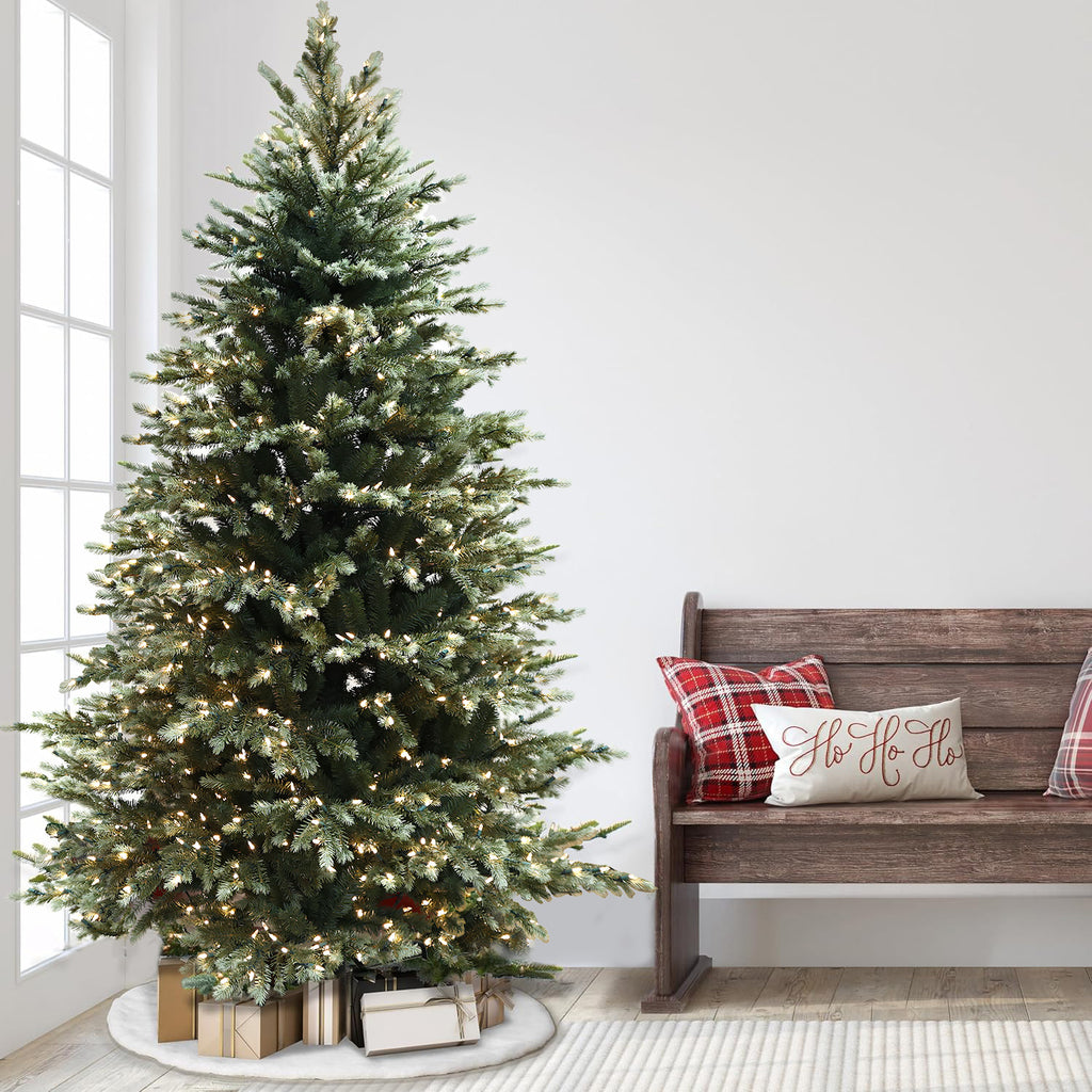Pre-Lit Traditional Fir Multi-Function Christmas Tree,7.5 ft(B90FW54-807T-534LED)