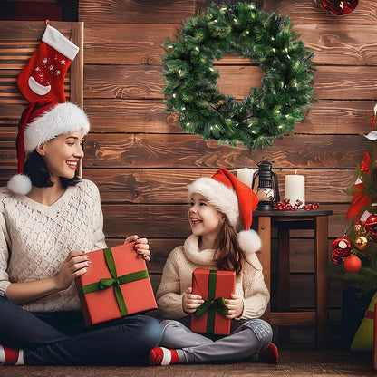 Pre-Lit Wreath, 60 cm -SW30FW30-130T