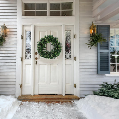 Pre-Lit Wreath, 60 cm -SW30FW30-130T