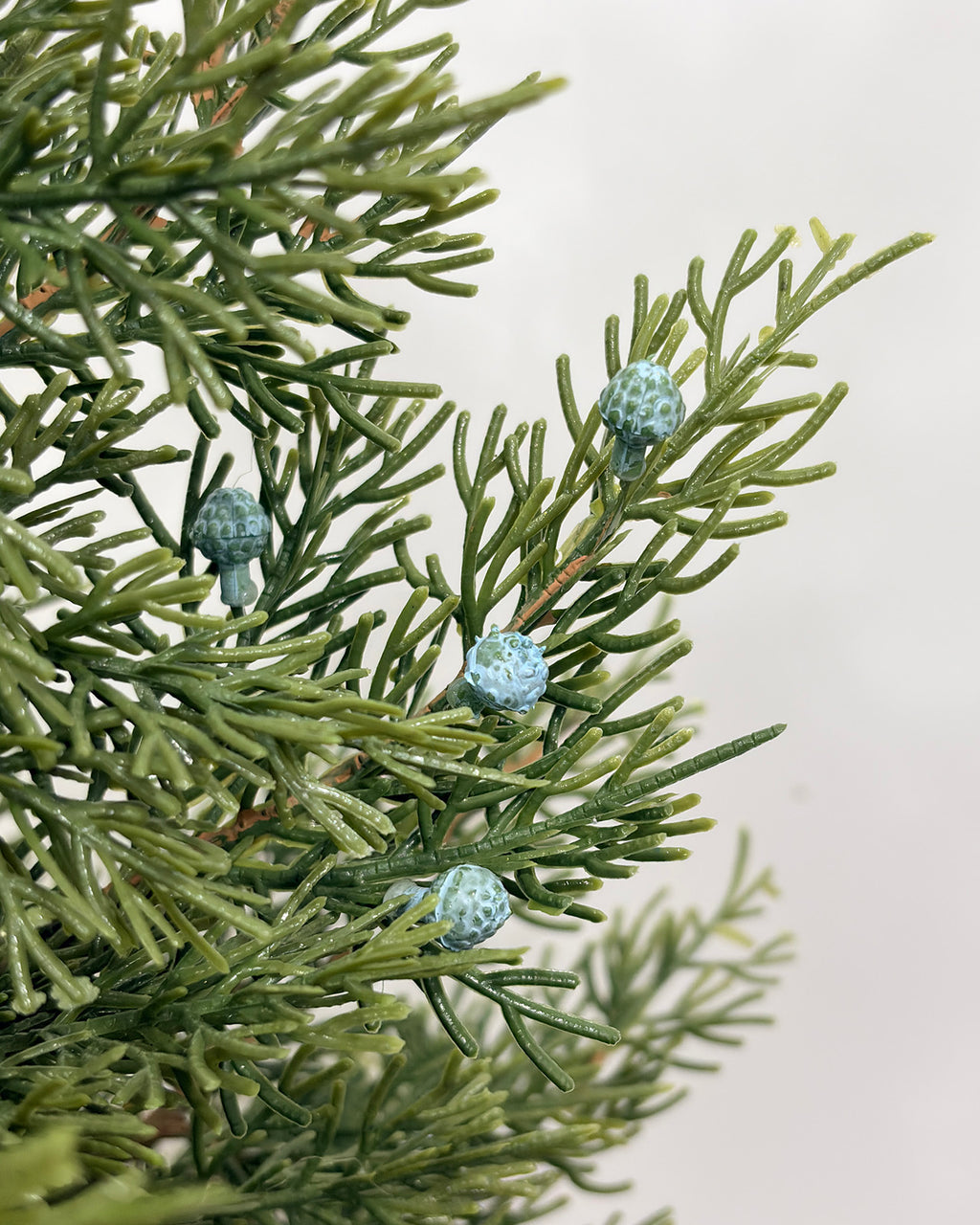 Mini Christmas Tree 36" – Greenery with Natural Pine Cones & Burlap Base – YCY025-93-36TT