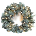 Pre-Lit Wreath, 60 cm -SW30FW30-150TS