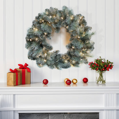 Pre-Lit Wreath, 60 cm -SW30FW30-150TS