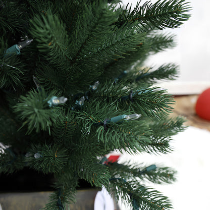 Pre-Lit Potted Pine Christmas Tree, 4 ft (S48FW23-168T-174LED)