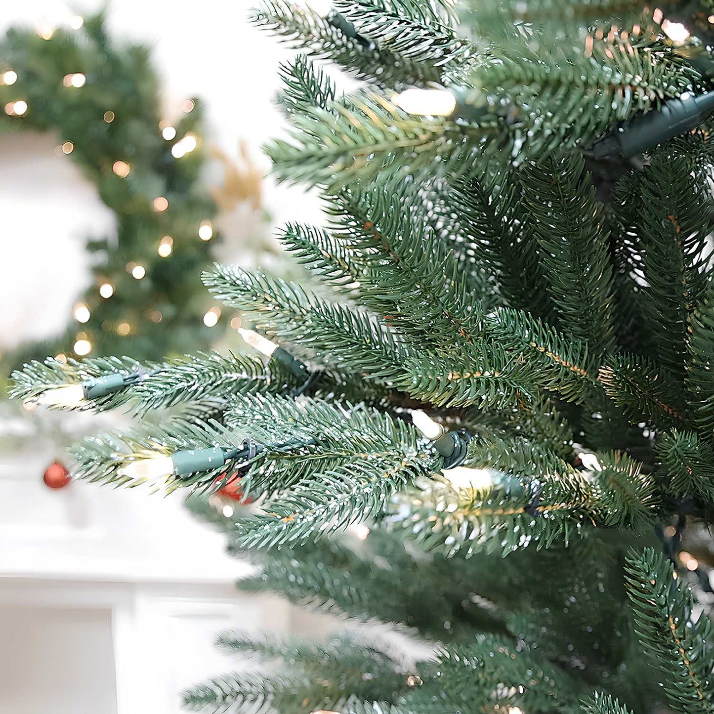 Pre-Lit Traditional Fir Multi-Function Christmas Tree,7.5 ft