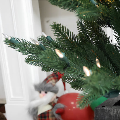Pre-Lit Potted Pine Christmas Tree, 4 ft (S48FW23-138TW-174LED)