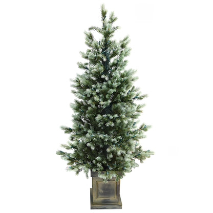Pre-Lit Potted Pine Christmas Tree, 4 ft (S48FW23-138T-174LED)