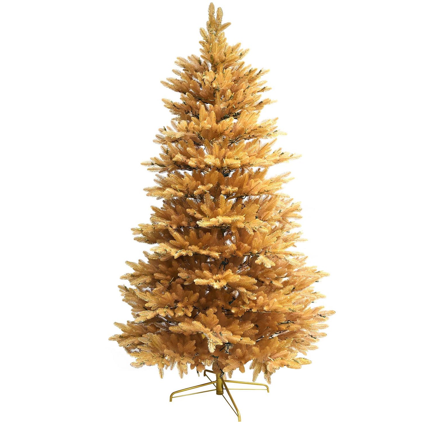 Pre-Lit Traditional Fir Multi-Function Christmas Tree,7.5 ft(B90FW54-1000T-534LED-P)