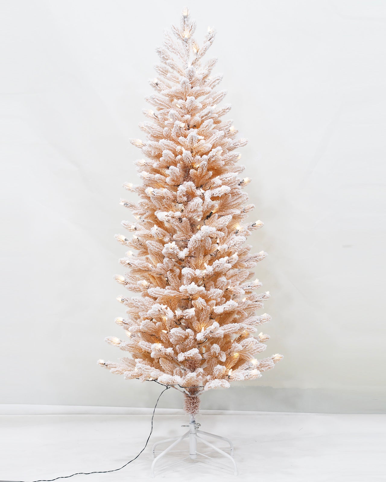 Pre-lit Christmas Greenery Tree 6FT – Frosted Pink Spruce – B72FW30-276T-P