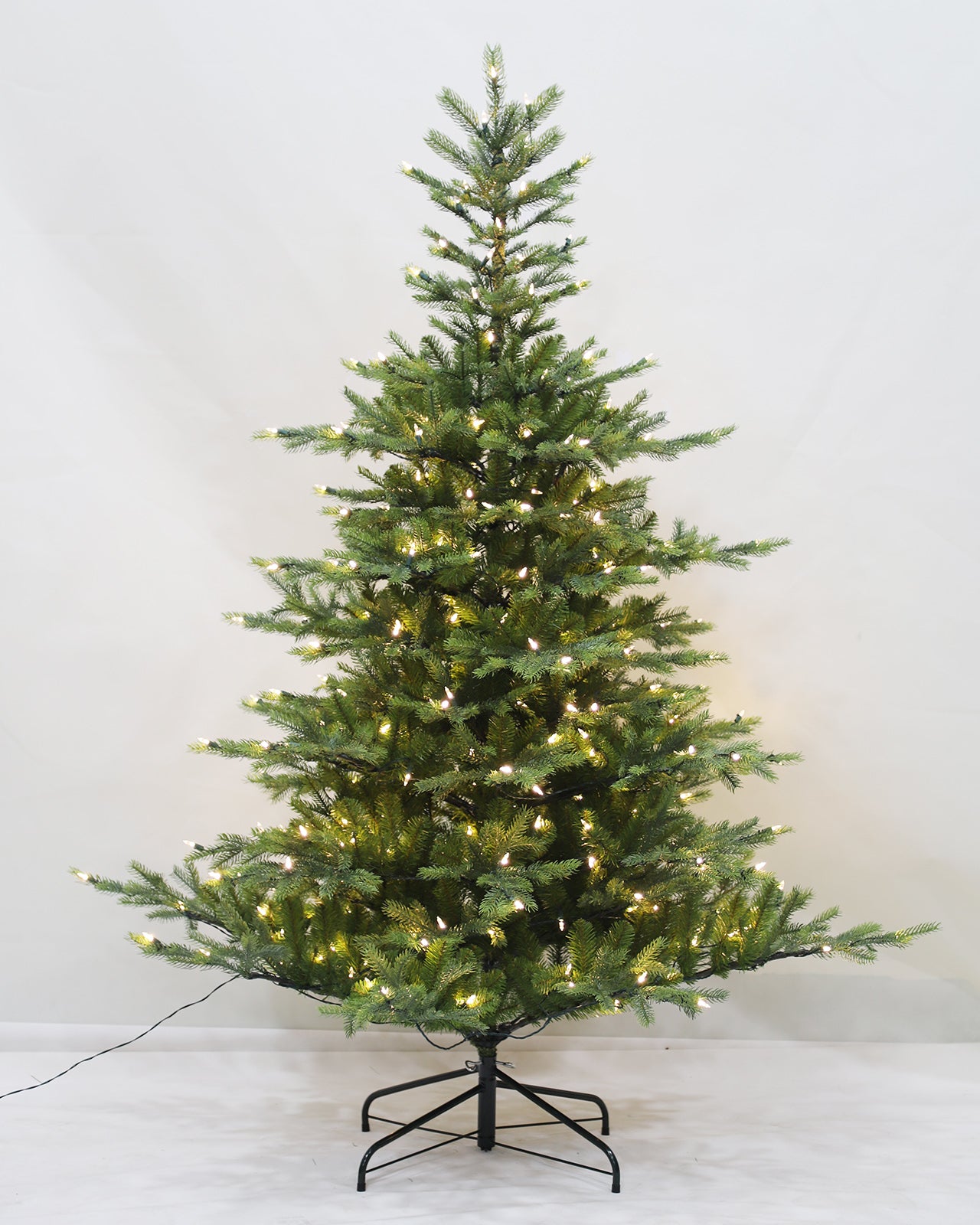 Pre-lit Christmas Greenery Tree 6FT – Mix Green Spruce – B72FW55-864T