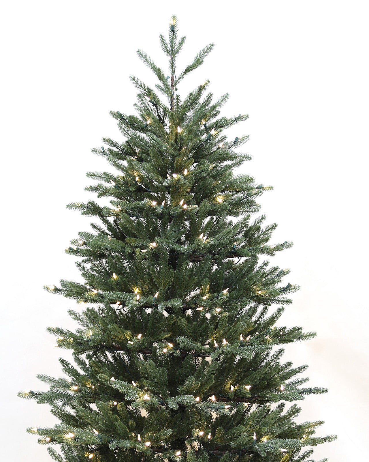 Pre-lit Christmas Greenery Tree 7FT – Sprayed Dots Fir – B84FW50-850T-W