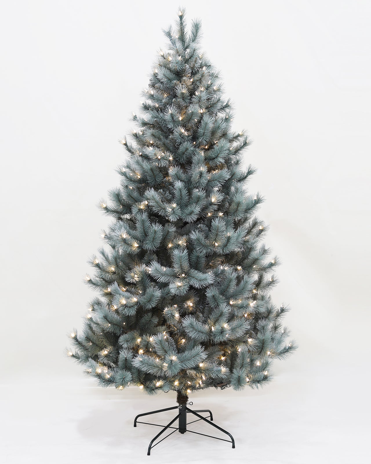 Pre-lit Christmas Greenery Tree 7FT – Dreamy Blue Pine – B84FW50-871T-S