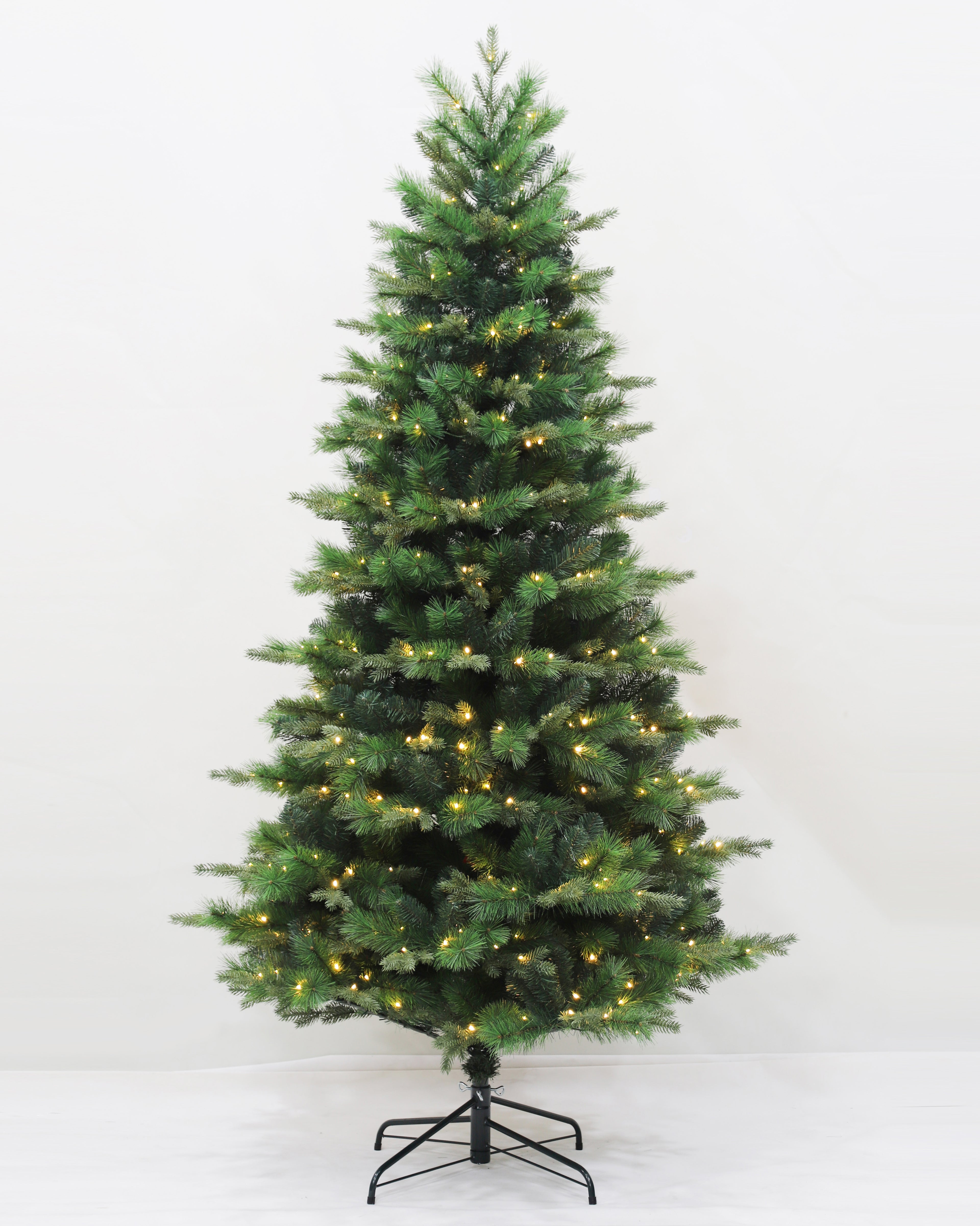 Pre-lit Christmas Greenery Tree 7.5FT – Mix Green Fir – B90FW51-1034T-380LED
