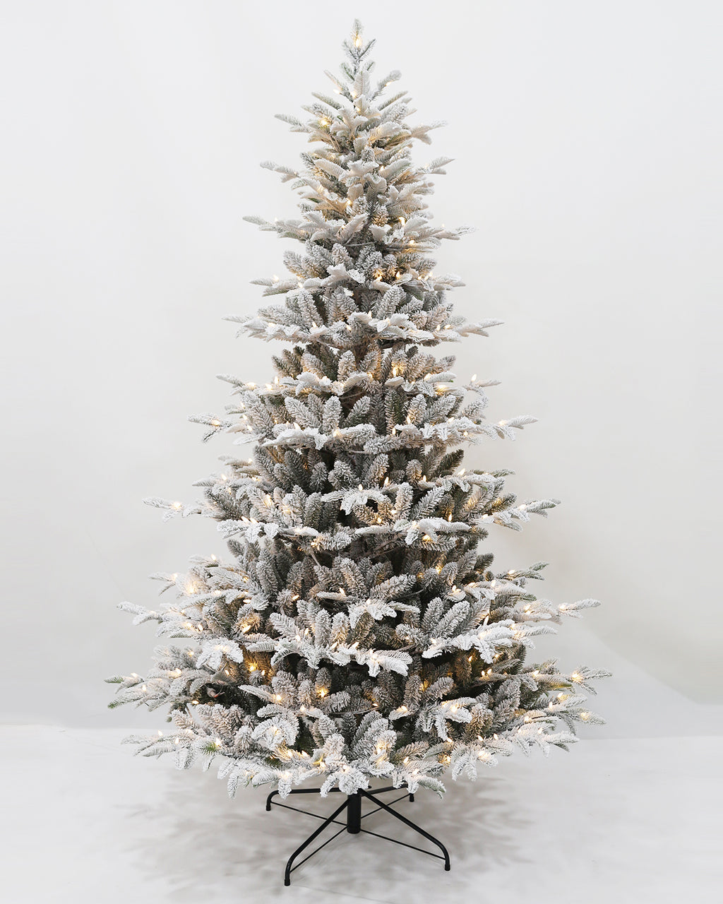 Pre-lit Christmas Greenery Tree 7.5FT – Frosted Cloud Fir – B90FW59-1173TF-450LED