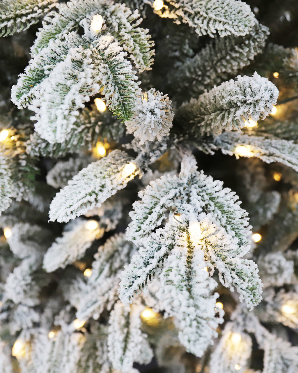 Pre-lit Christmas Greenery Tree 7.5FT – Frosted Cloud Fir – B90FW59-1173TF-450LED