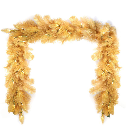 Pre-Lit Warm White LEDs Garland (G108FW12-224T-72LED-P)