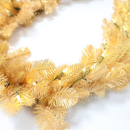 Pre-Lit Warm White LEDs Garland (G108FW12-224T-72LED-P)