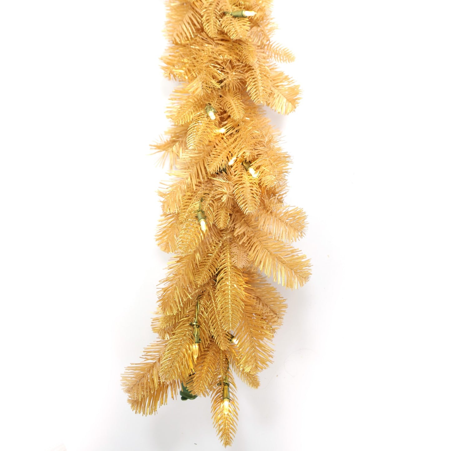 Pre-Lit Warm White LEDs Garland (G108FW12-224T-72LED-P)