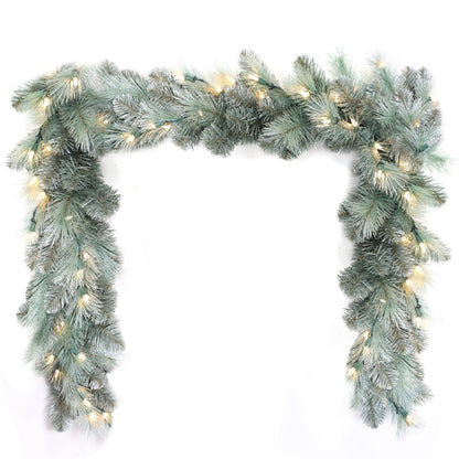 Pre-Lit Warm White LEDs Garland (G108FW12-224T-72LED)