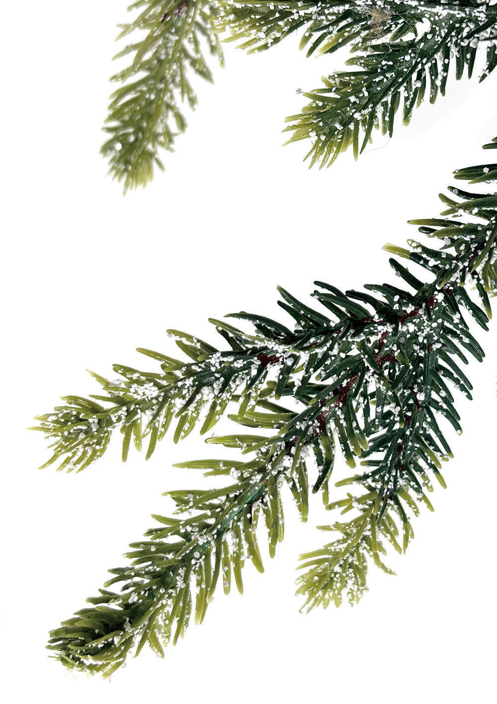 Mini Christmas Tree 24" – Flocked Greenery with Burlap Base – YCY399F-24T