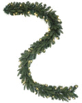 Pre-lit Christmas Greenery Garland 274cm – Classic Spruce – G108FW10-128T-G