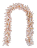 Pre-lit Christmas Greenery Garland – Frosted Pink Spruce – G108FW10-128T-P