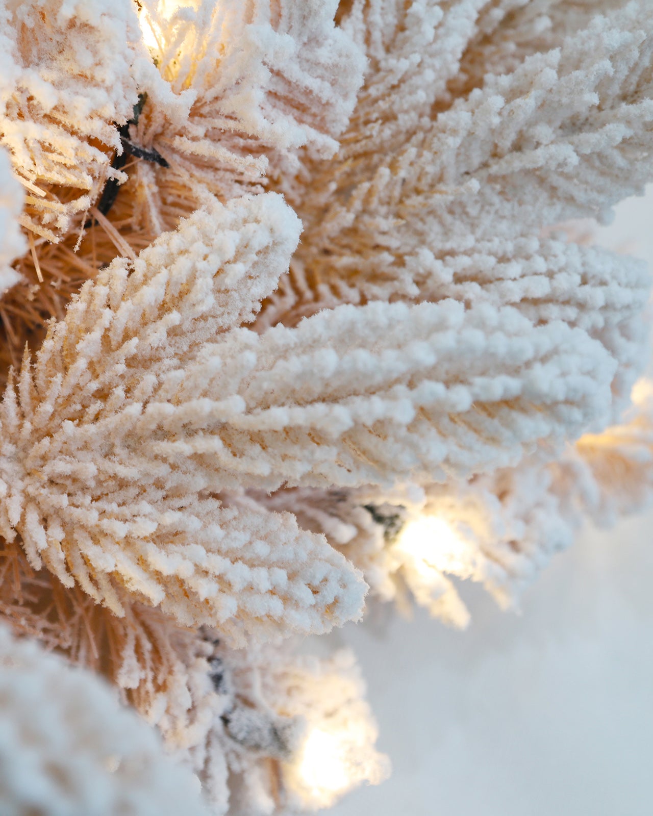 Pre-lit Christmas Greenery Garland – Frosted Pink Spruce – G108FW10-128T-P