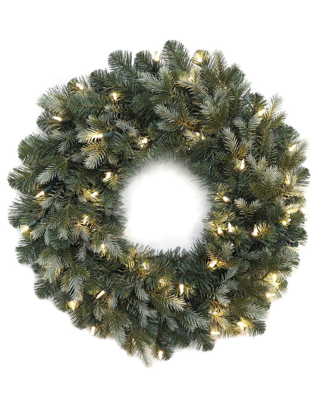 Pre-lit Christmas Wreath – Vintage Spruce – W24FW24-104T-X