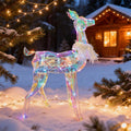 Iridescent Film Baby Deer Lighted Decoration – Seasonal Lights Collection – 78 Lights – WM25-CTFP010