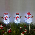 Mini Snowman Garden Light Set – Seasonal Lights Collection – 3 Pack – WM25-CTFP025