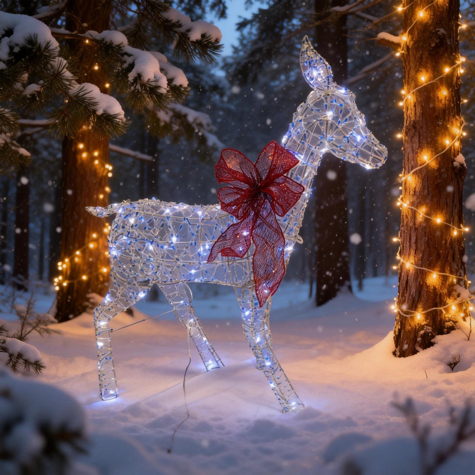 Adhesive Tape Baby Deer Lighted Decoration – Seasonal Lights Collection – 126 Lights – WM25-CTFP028