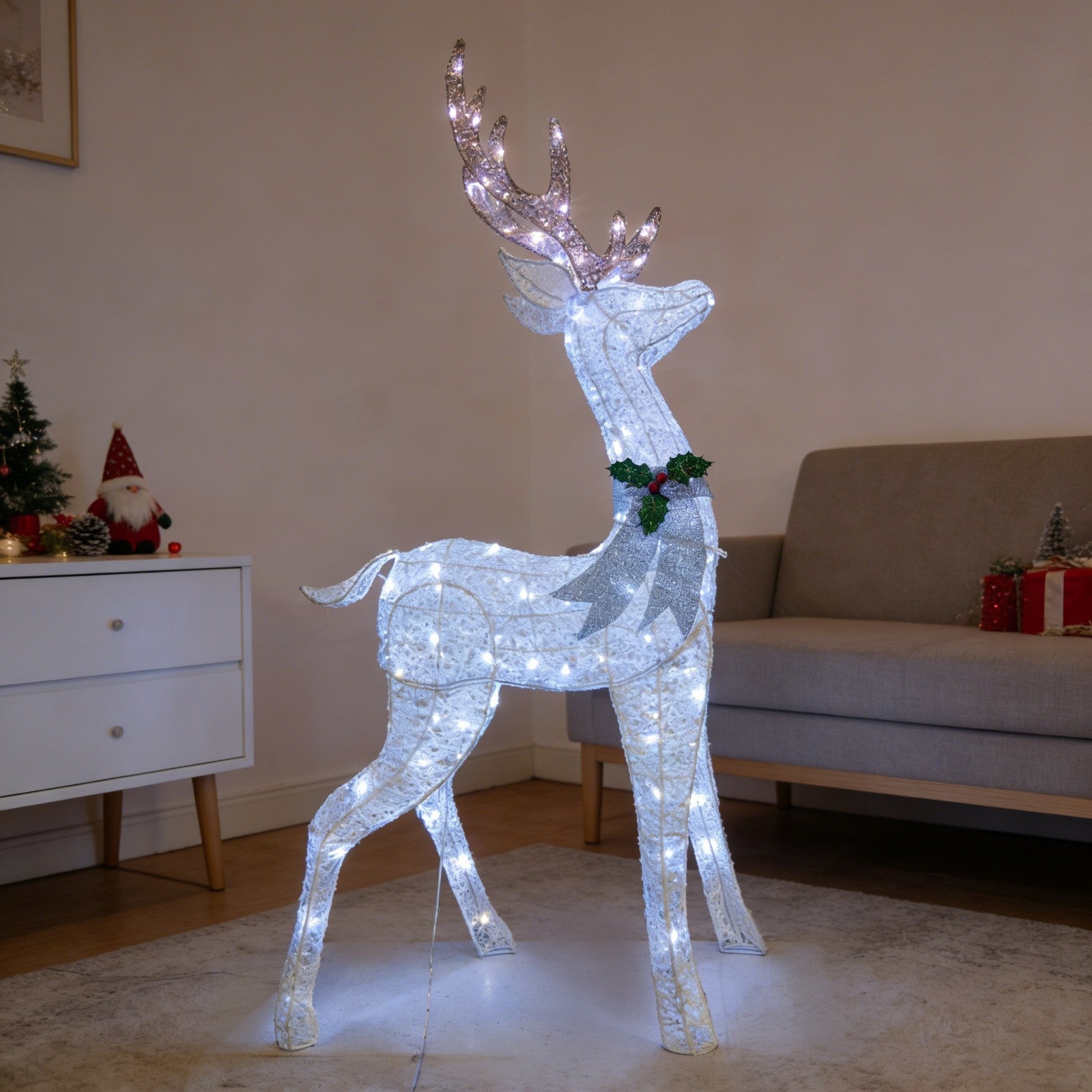 3D Deer Lighted Decoration – Seasonal Lights Collection – 124 Lights – WM25-CTFP029